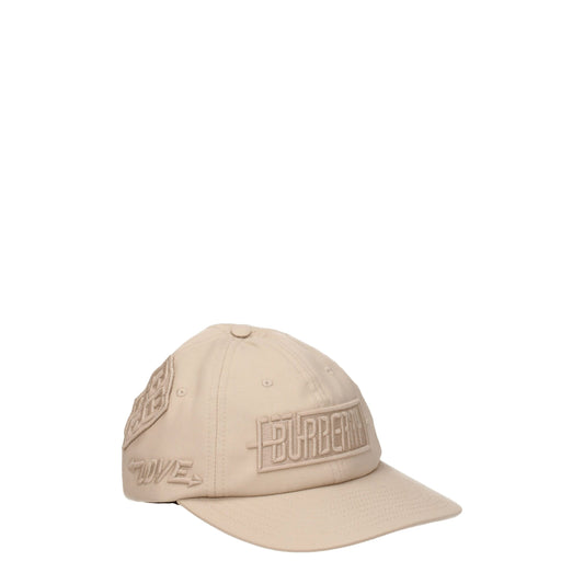 Casquettes Burberry en coton beige (casquette de baseball)