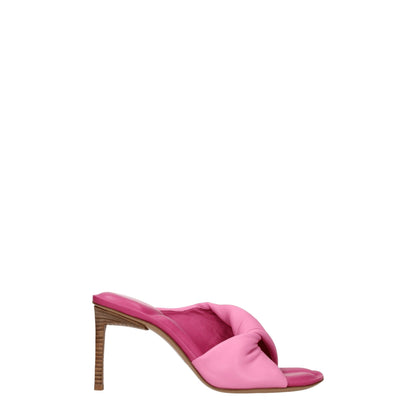 Jacquemus – Sandalen aus rosa Leder mit Stilettoabsatz