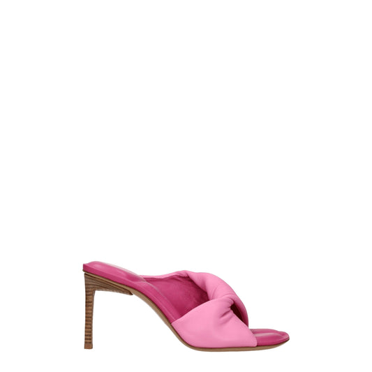 Jacquemus – Sandalen aus rosa Leder mit Stilettoabsatz