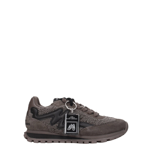 Marc Jacobs – Graue, klobige Sneakers aus Pelz