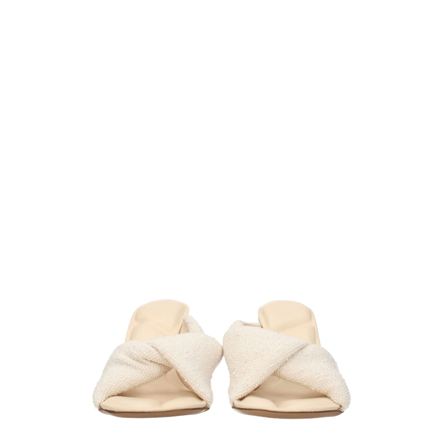 Jacquemus Beige Stoff Stiletto Heels Sandalen