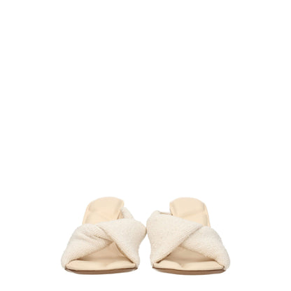 Jacquemus Beige Stoff Stiletto Heels Sandalen