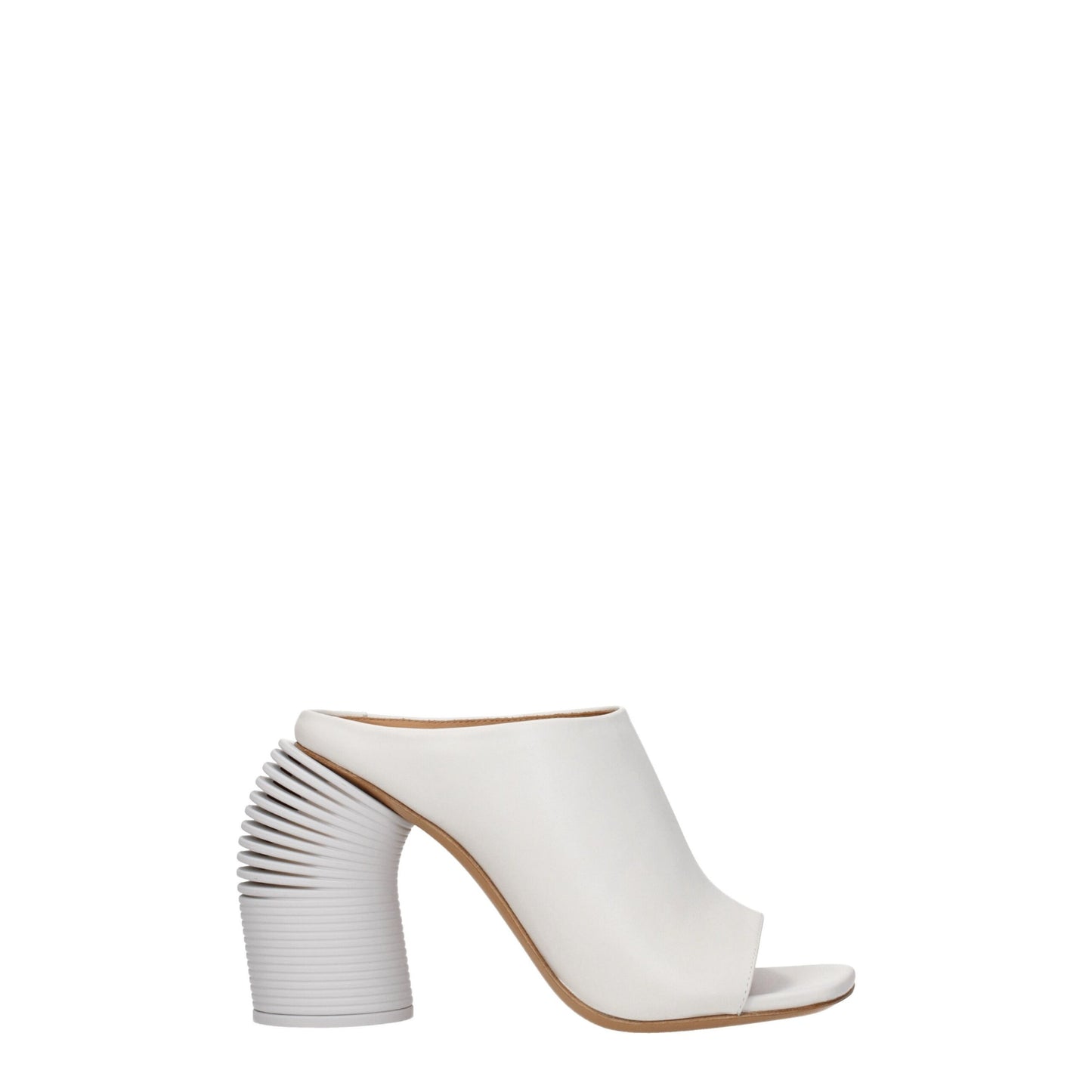 Plateformes en cuir blanc Off-White