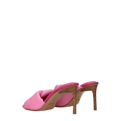Jacquemus – Sandalen aus rosa Leder mit Stilettoabsatz