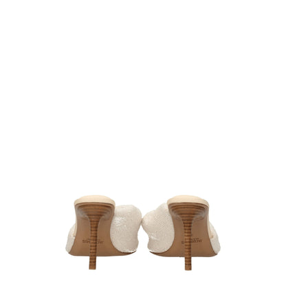 Jacquemus Beige Stoff Stiletto Heels Sandalen