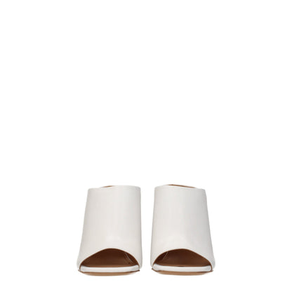 Plateformes en cuir blanc Off-White