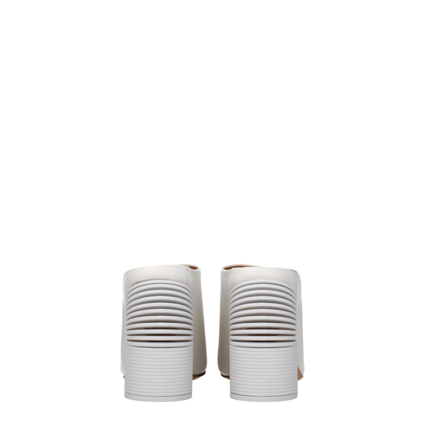 Plateformes en cuir blanc Off-White
