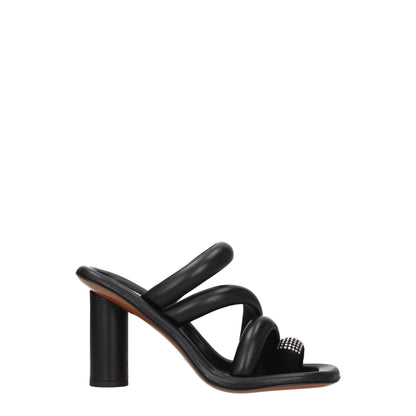 Ambush – Schwarze Sandalen aus Leder mit Stilettoabsatz