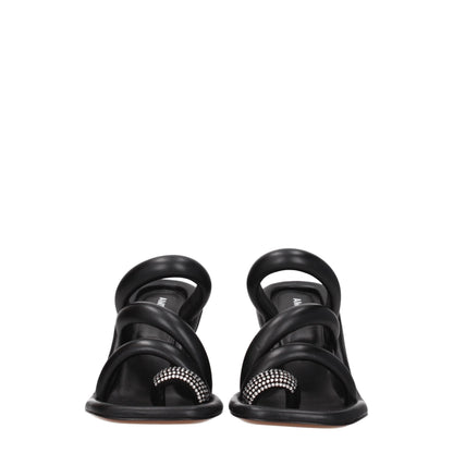 Ambush – Schwarze Sandalen aus Leder mit Stilettoabsatz