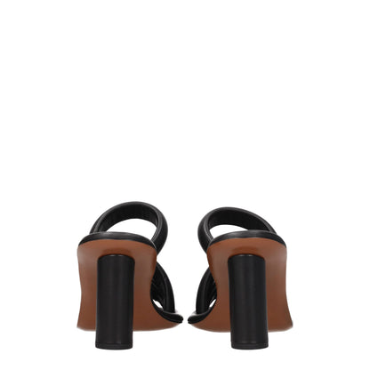 Ambush – Schwarze Sandalen aus Leder mit Stilettoabsatz