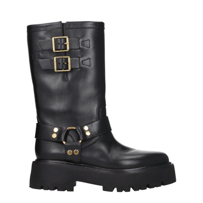 Celine Stiefeletten aus goldenem Leder