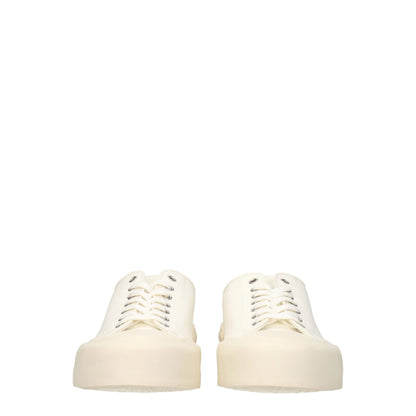 Baskets basses Jil Sander en tissu beige