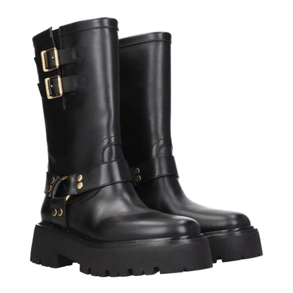 Celine Stiefeletten aus goldenem Leder