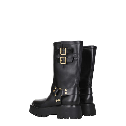 Celine Stiefeletten aus goldenem Leder