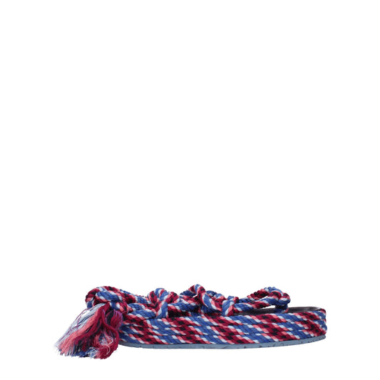 Isabel Marant – Flache Sandalen aus blauem Stoff