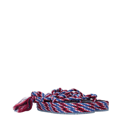 Isabel Marant – Flache Sandalen aus blauem Stoff