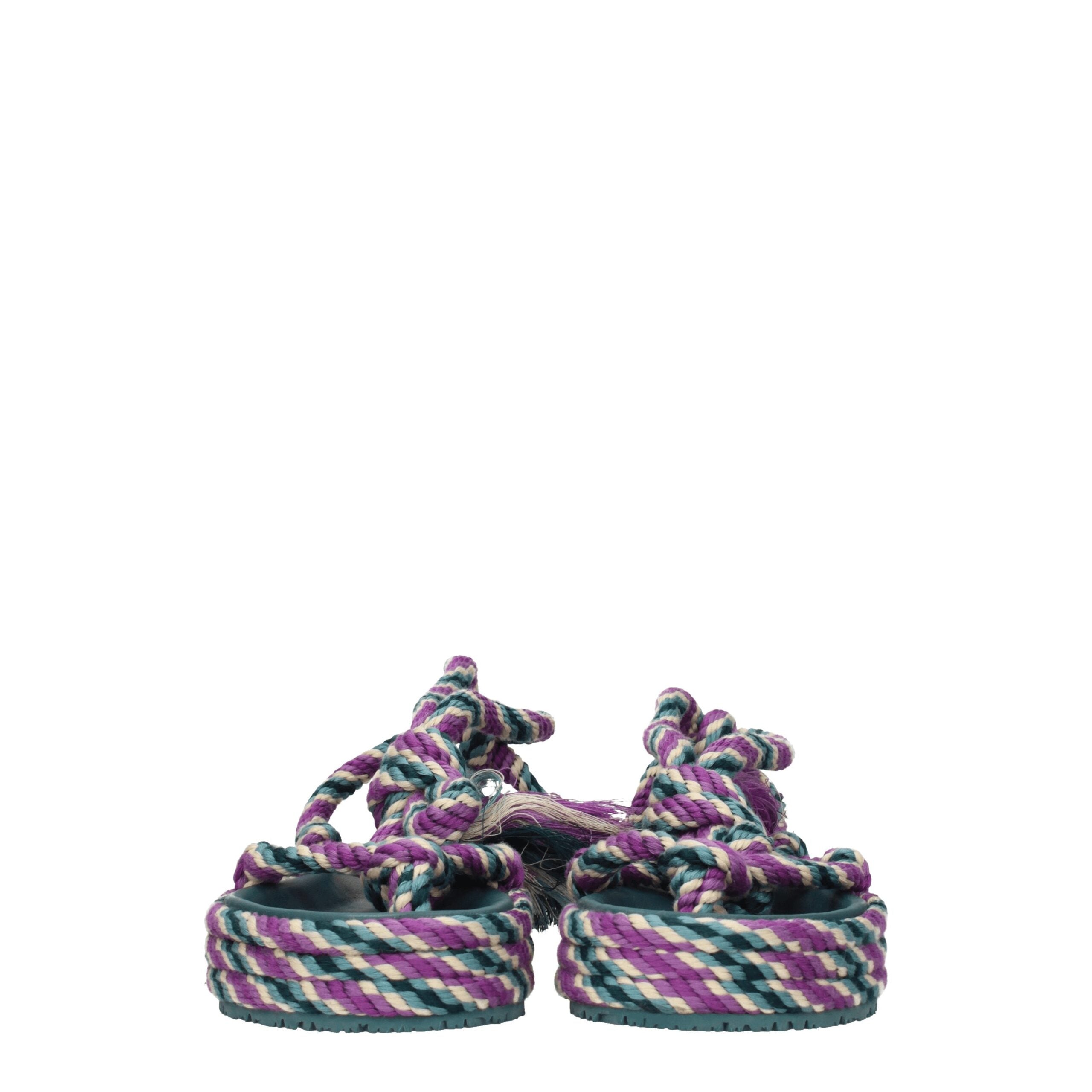 Sandales plates en tissu multicolore Isabel Marant