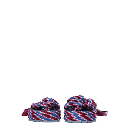 Isabel Marant – Flache Sandalen aus blauem Stoff