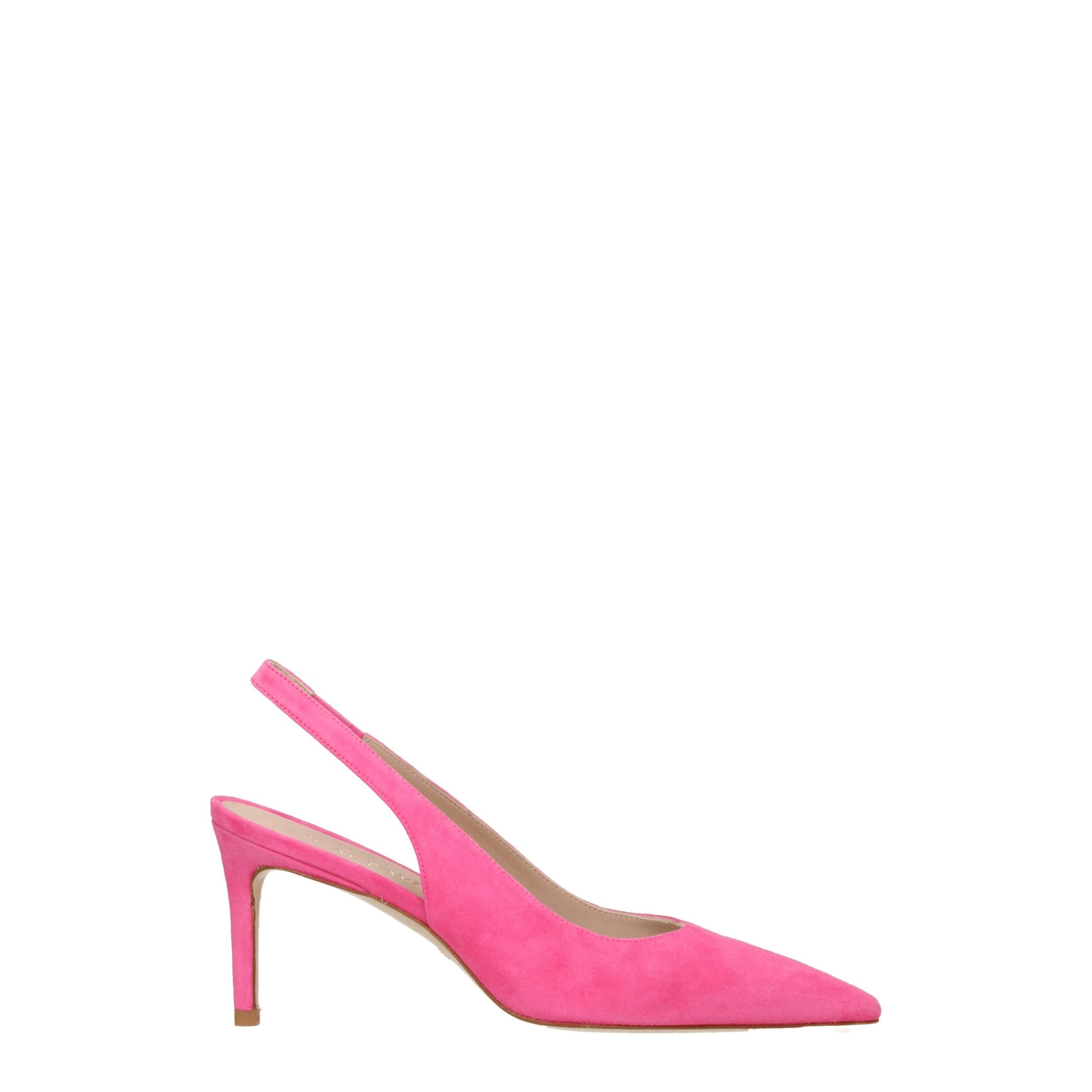 Escarpins à talons hauts en cuir rose Stuart Weitzman