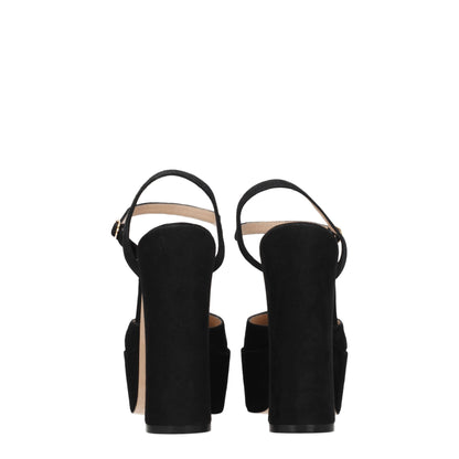 Stuart Weitzman - Plateformes en cuir noir