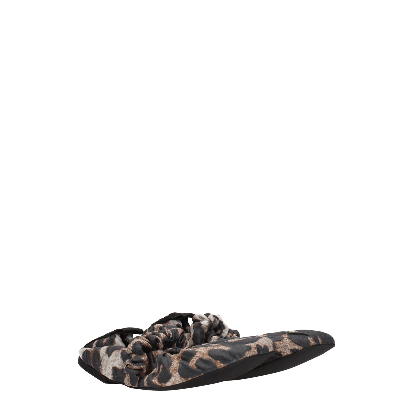 Ballerines en tissu beige Ganni