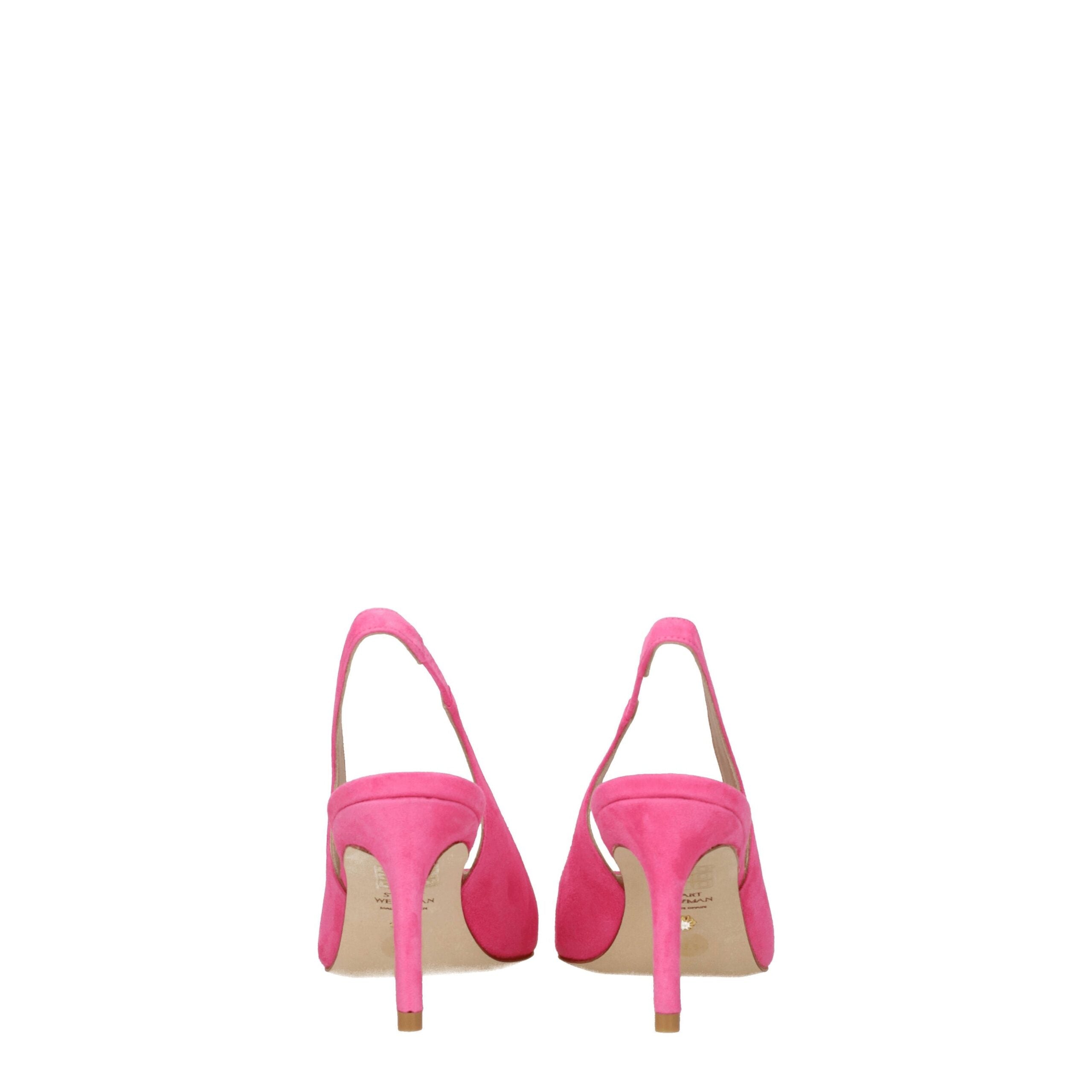 Escarpins à talons hauts en cuir rose Stuart Weitzman