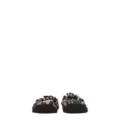 Ballerines en tissu beige Ganni