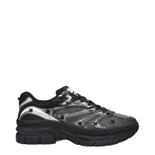 Valentino Garavani – Sportliche Sneakers aus schwarzem Stoff