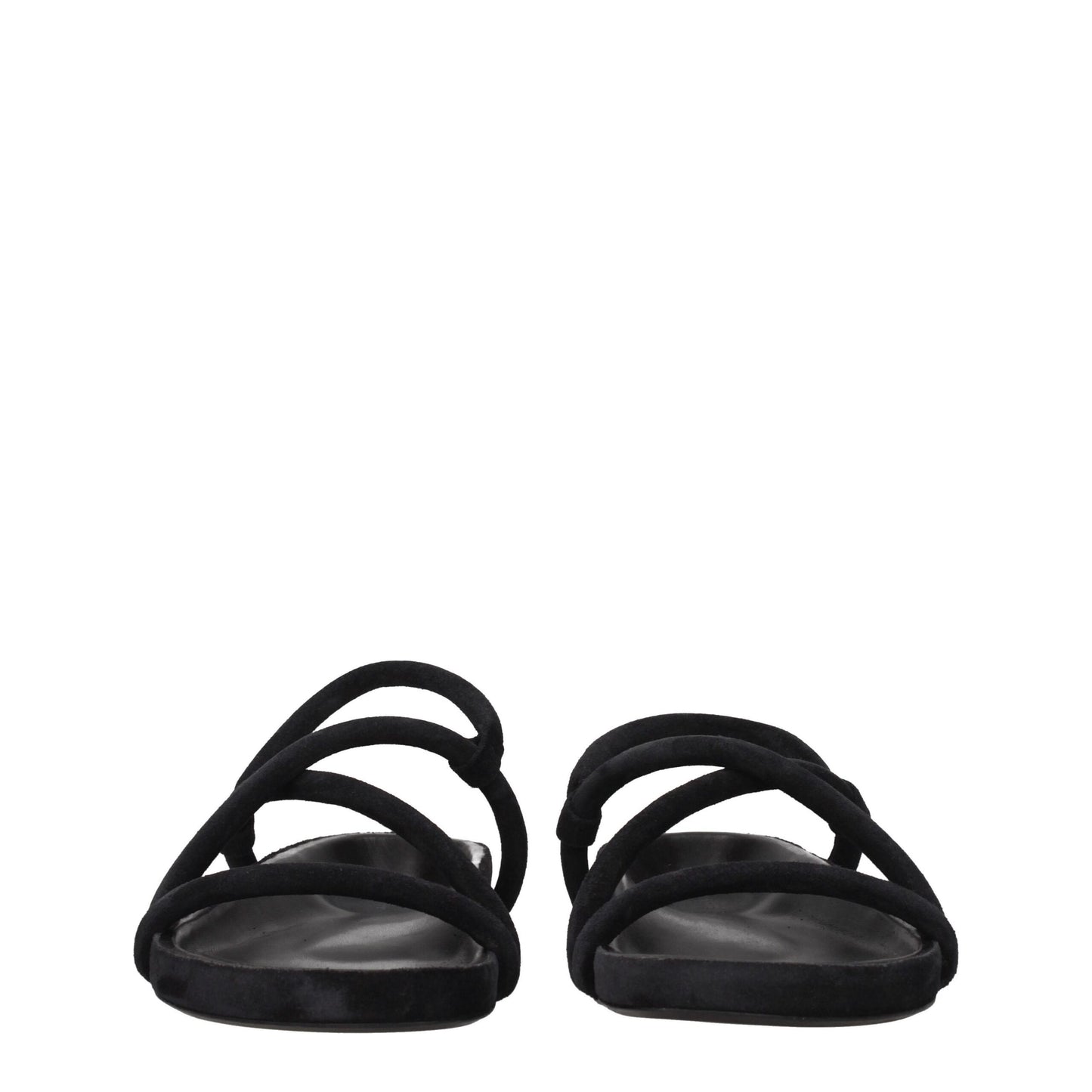 Isabel Marant – Flache Sandalen aus schwarzem Leder
