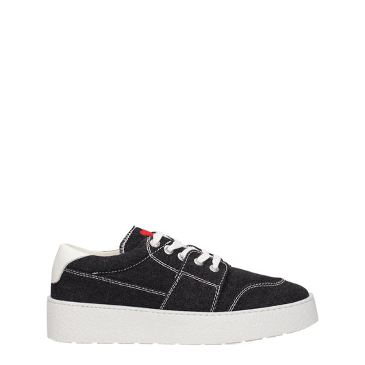 Ami Paris – Niedrige Sneakers aus schwarzem Stoff