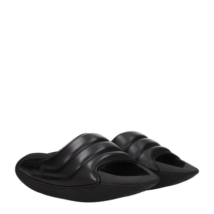 Balmain – Schwarze Slipper-Sandalen aus Leder