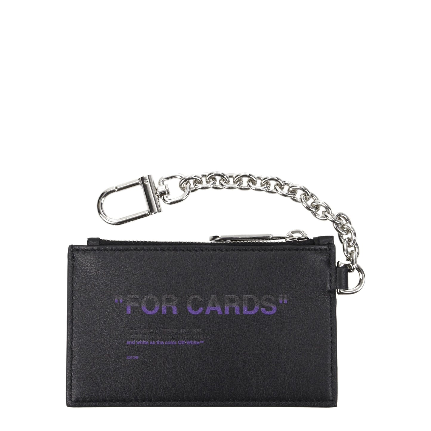 Off-White Schwarze Ledergeldbörsen