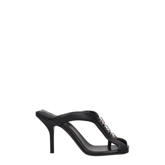 Givenchy – Schwarze Sandalen aus Leder mit Stilettoabsatz