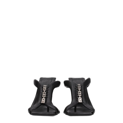 Givenchy – Schwarze Sandalen aus Leder mit Stilettoabsatz