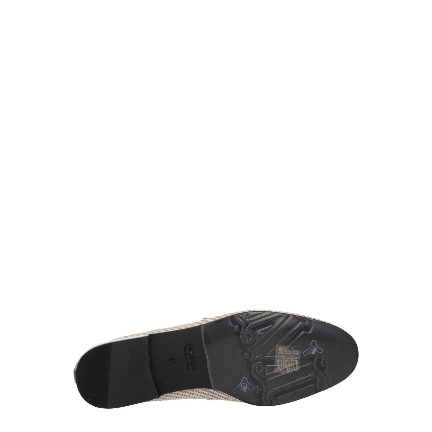 Mocassins à enfiler en tissu beige Max Mara
