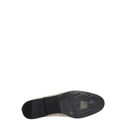 Mocassins à enfiler en tissu beige Max Mara
