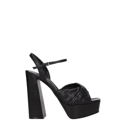 Sergio Rossi - Plateformes en cuir noir