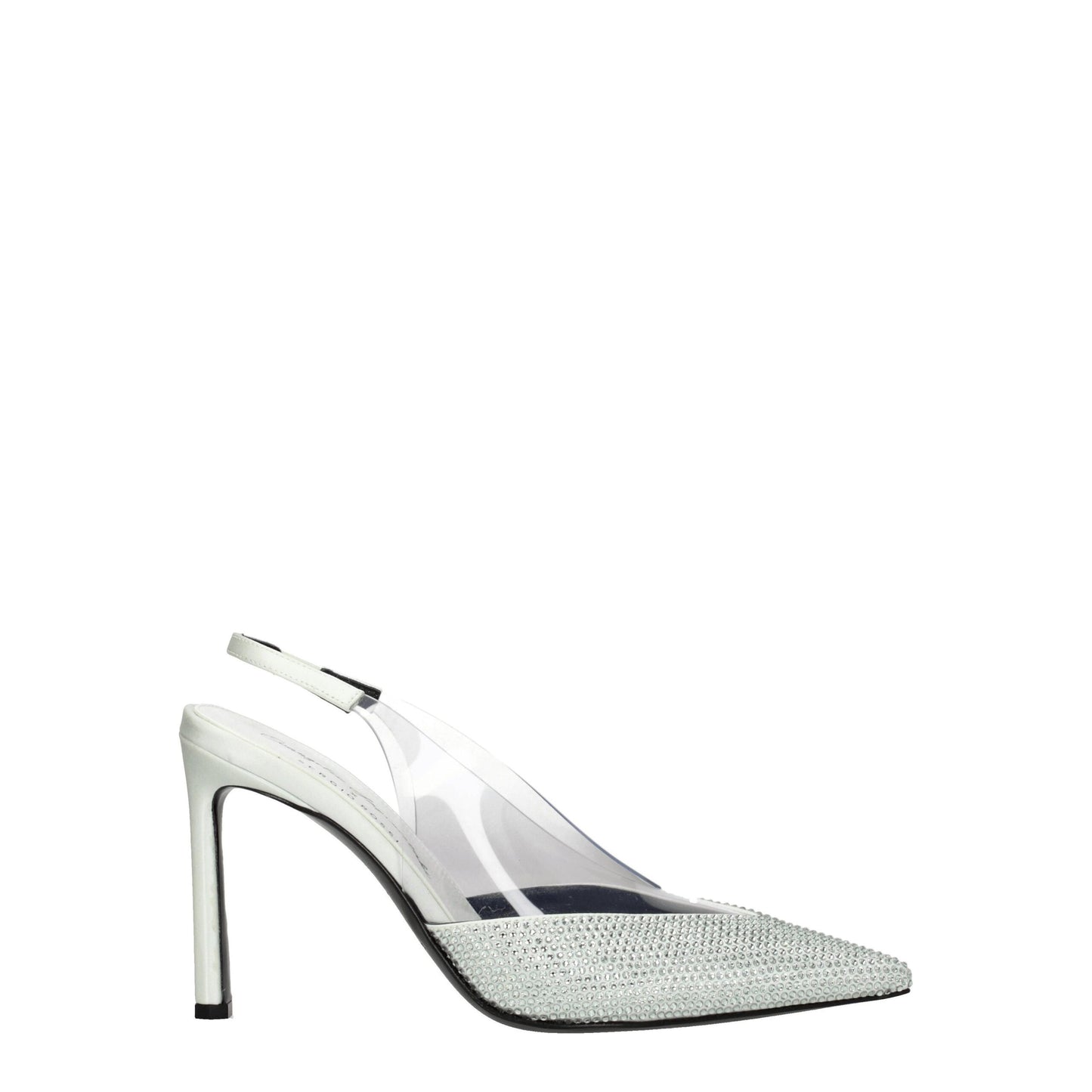 Escarpins à talons hauts en satin vert Sergio Rossi