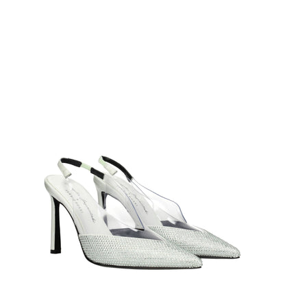 Escarpins à talons hauts en satin vert Sergio Rossi