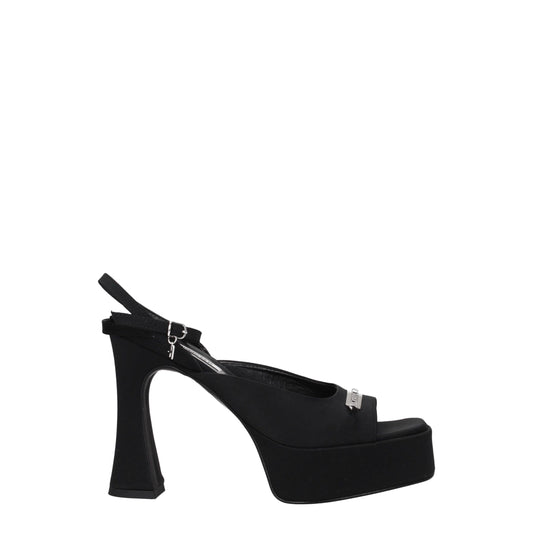 Plateformes en tissu noir Karl Lagerfeld