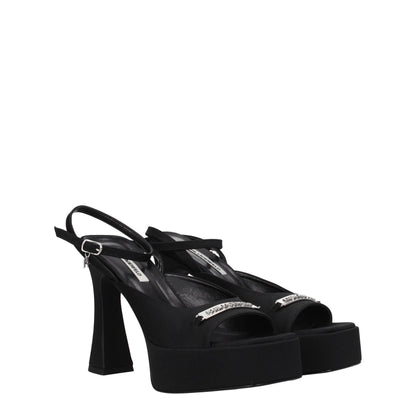 Plateformes en tissu noir Karl Lagerfeld