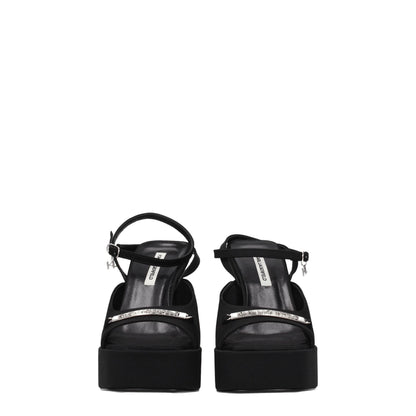 Plateformes en tissu noir Karl Lagerfeld