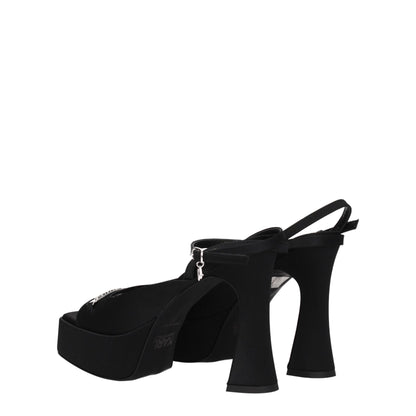 Plateformes en tissu noir Karl Lagerfeld