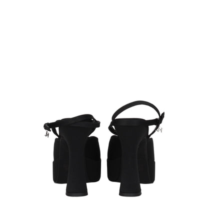 Plateformes en tissu noir Karl Lagerfeld