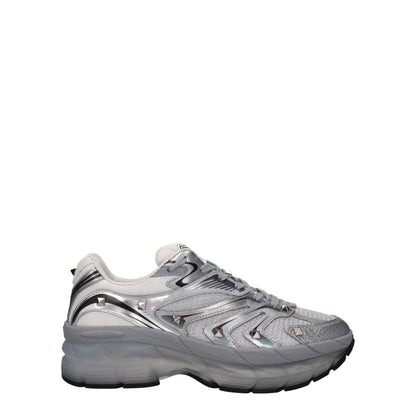 Valentino Garavani – Sportliche Sneakers aus grauem Stoff