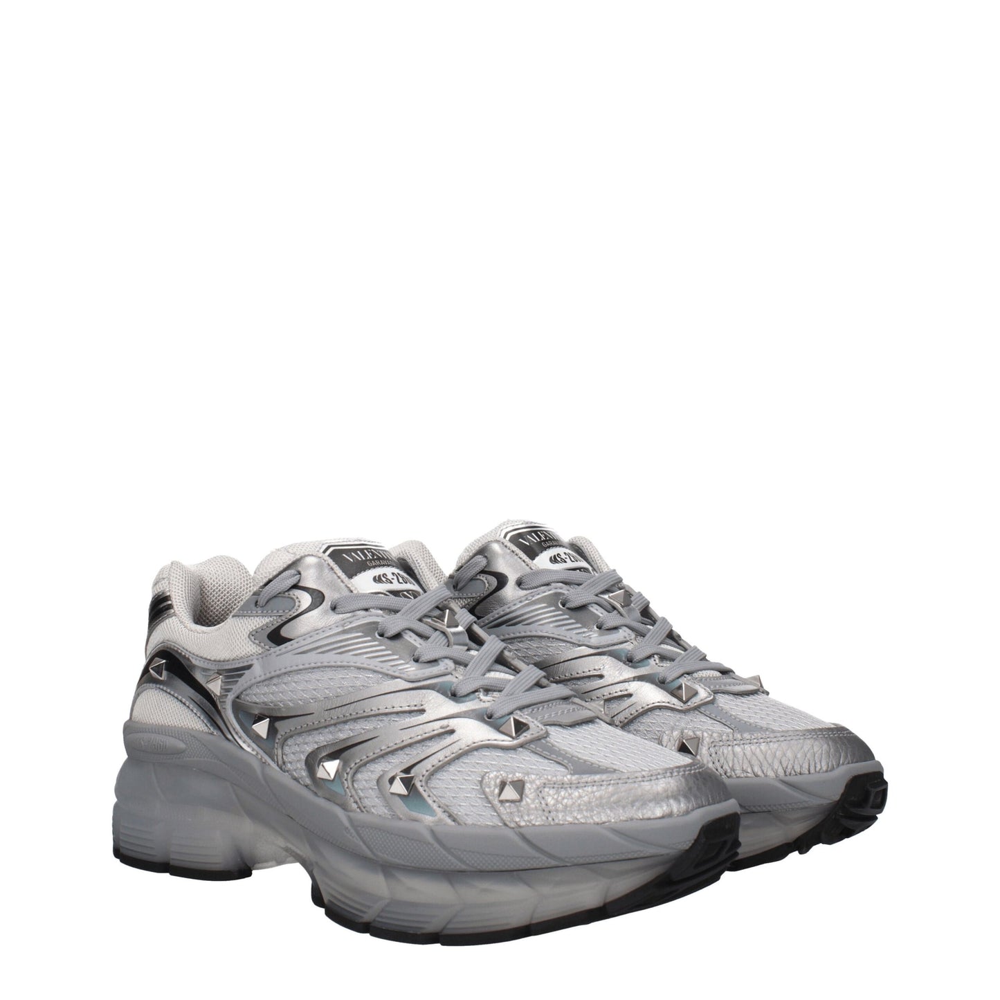 Valentino Garavani – Sportliche Sneakers aus grauem Stoff