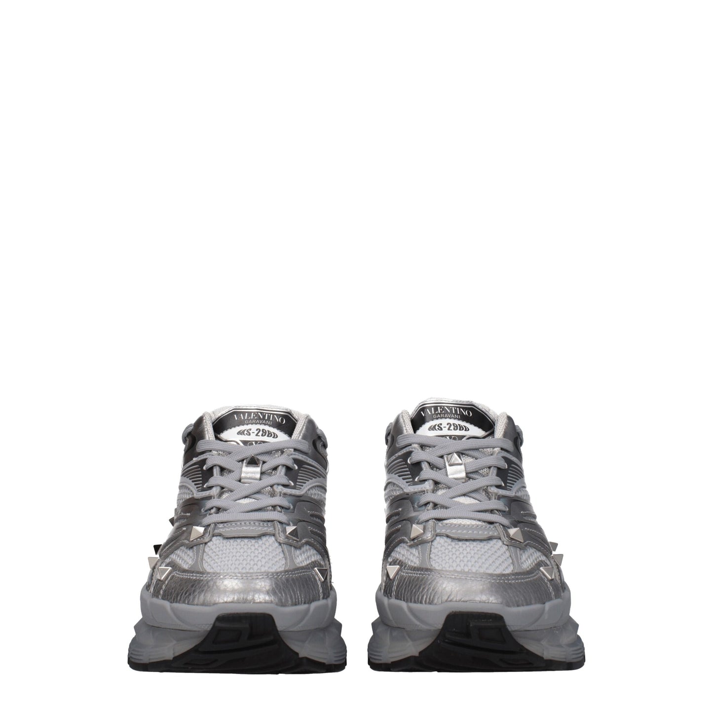 Valentino Garavani – Sportliche Sneakers aus grauem Stoff