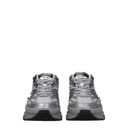 Valentino Garavani – Sportliche Sneakers aus grauem Stoff