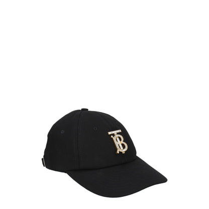 Burberry Schwarze Baumwollkappen (Baseballmütze)