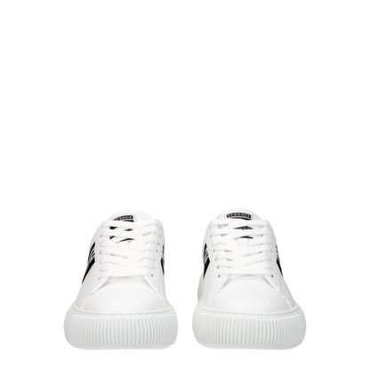 Versace Weiße niedrige Lederschuhe